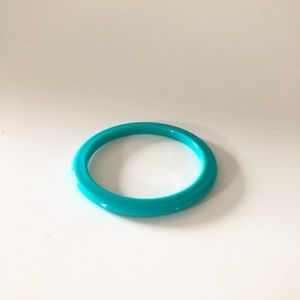 Vintage Lucite Acrylic Turquoise Bangle Bracelet